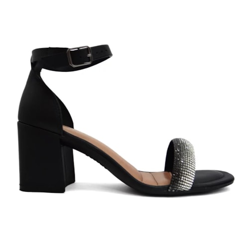 Detalhe - Sandália Dakota Salto Bloco Y6534 Preto