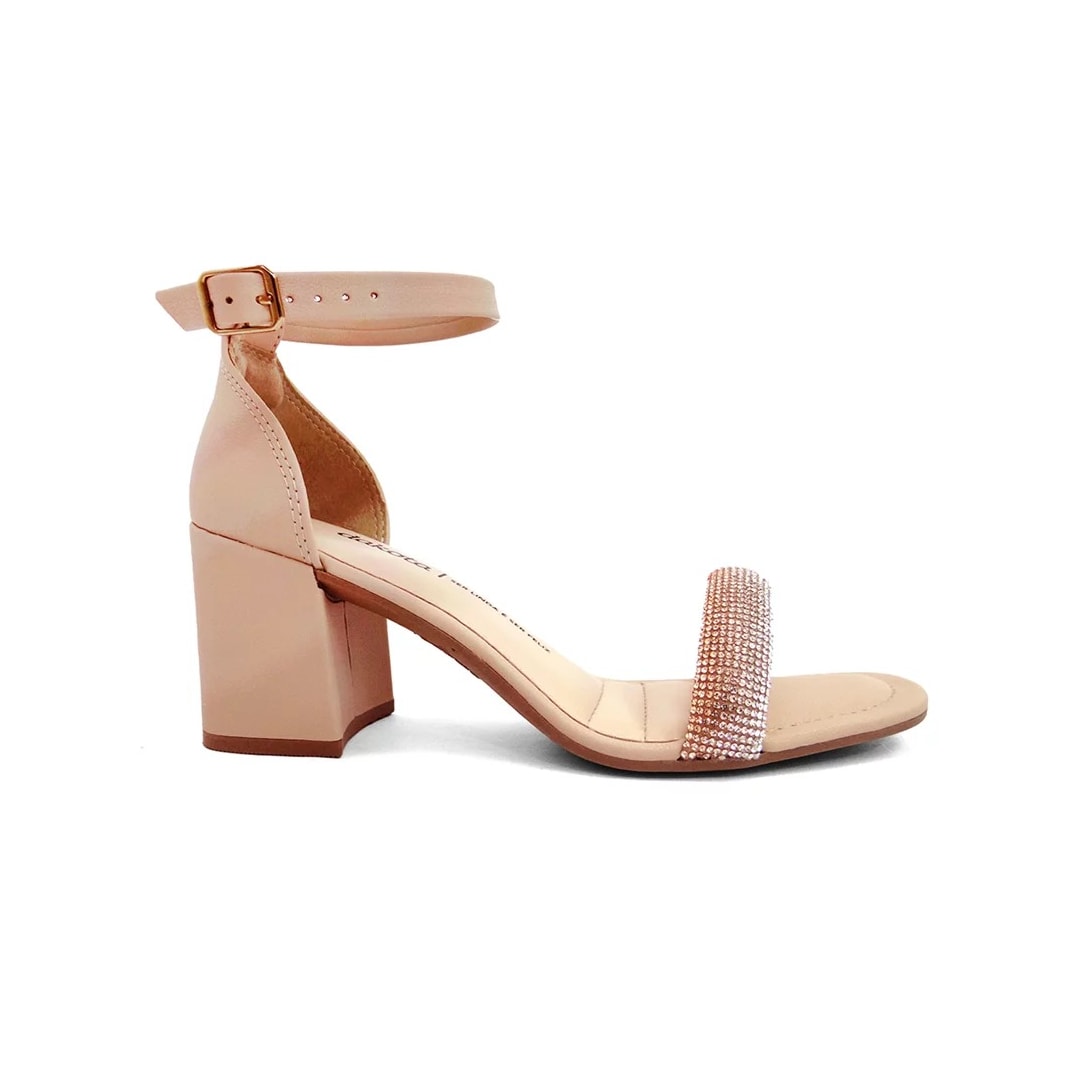 Sandália Dakota Salto Bloco Y6534 Rose