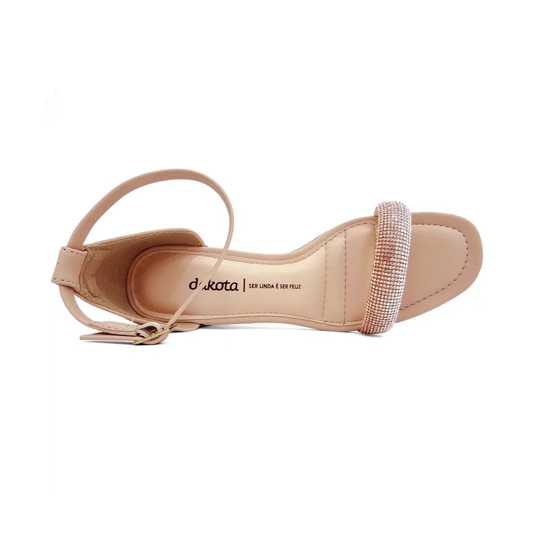 Sandália Dakota Salto Bloco Y6534 Rose