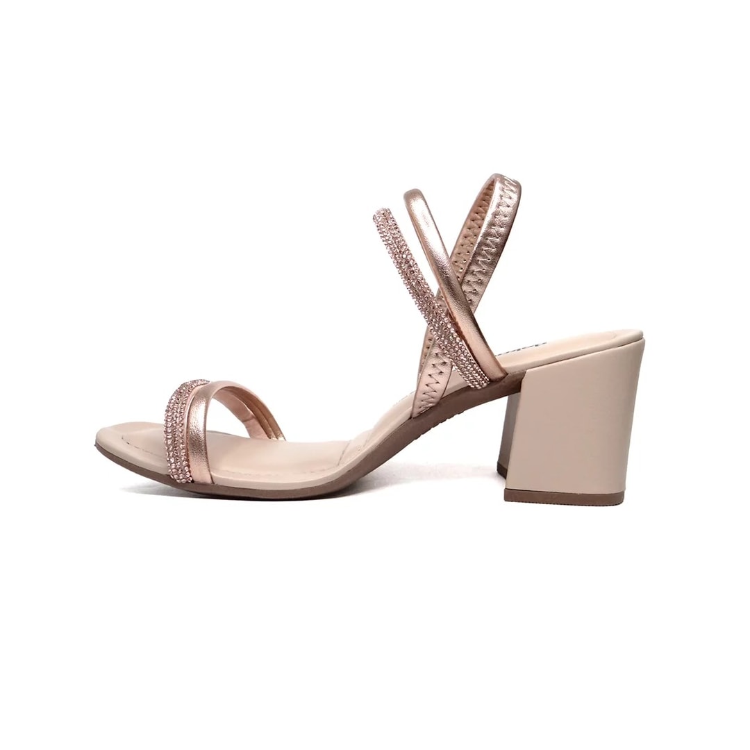 Sandália Dakota Salto Bloco Y6875 Metal Rose Sandália Dakota Salto Bloco Y6875 Metal Rose