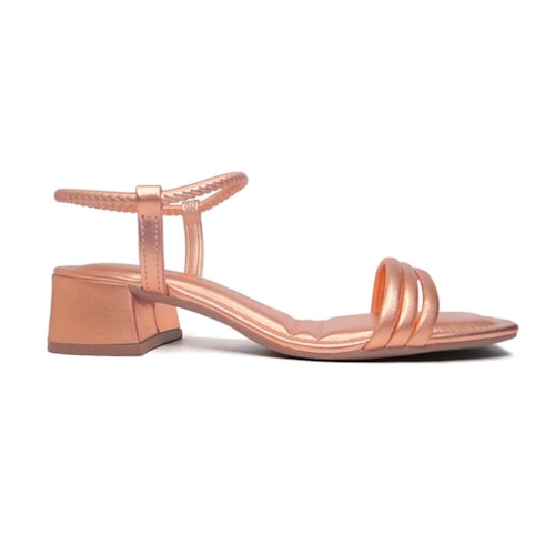 Detalhe - Sandália Dakota Salto Bloco Y6881 Rose