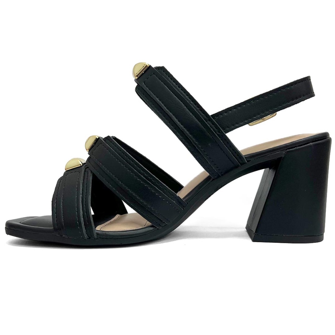 Sandália Dakota Salto Bloco Y7298 Preto