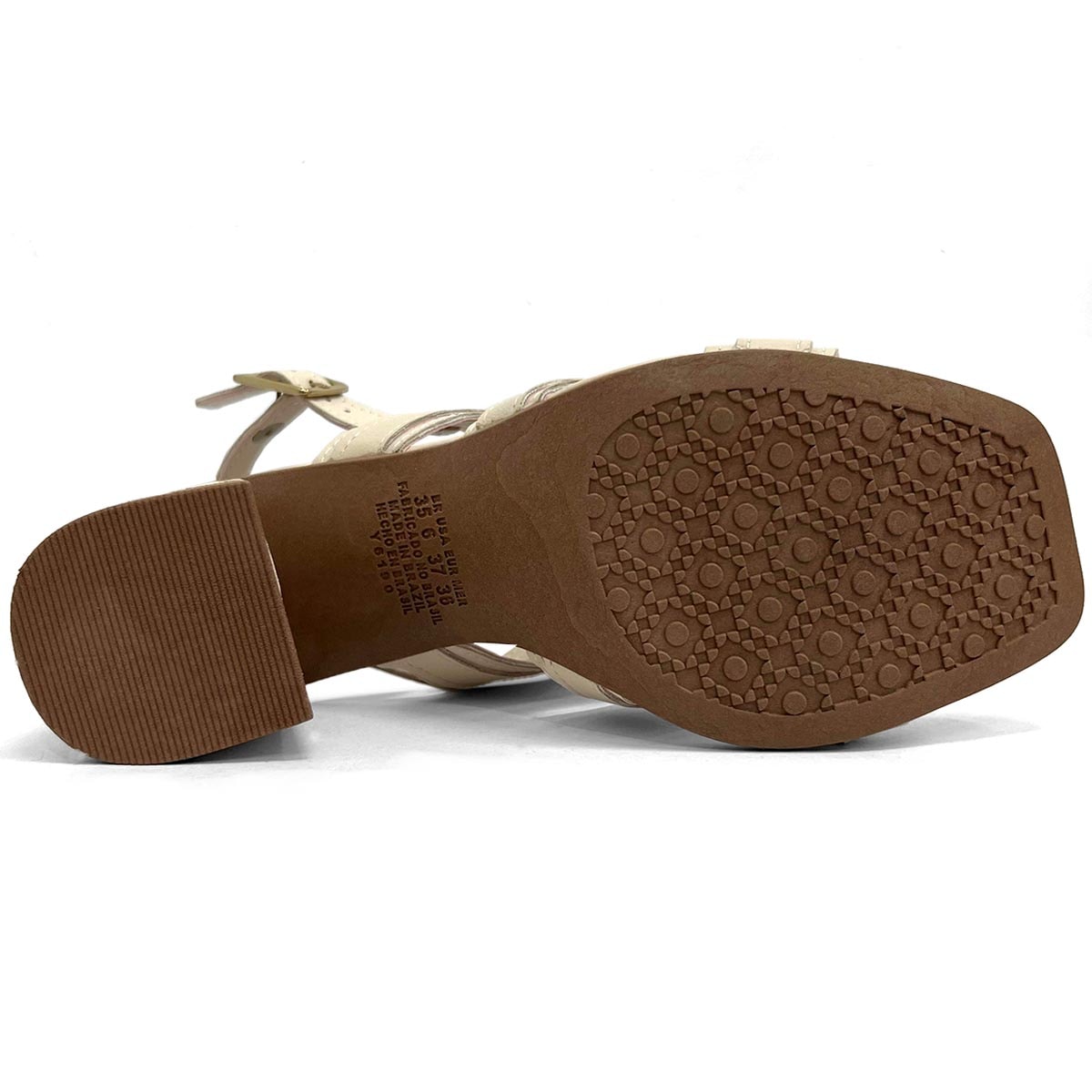 Sandália Dakota Salto Bloco Y7298 Tule
