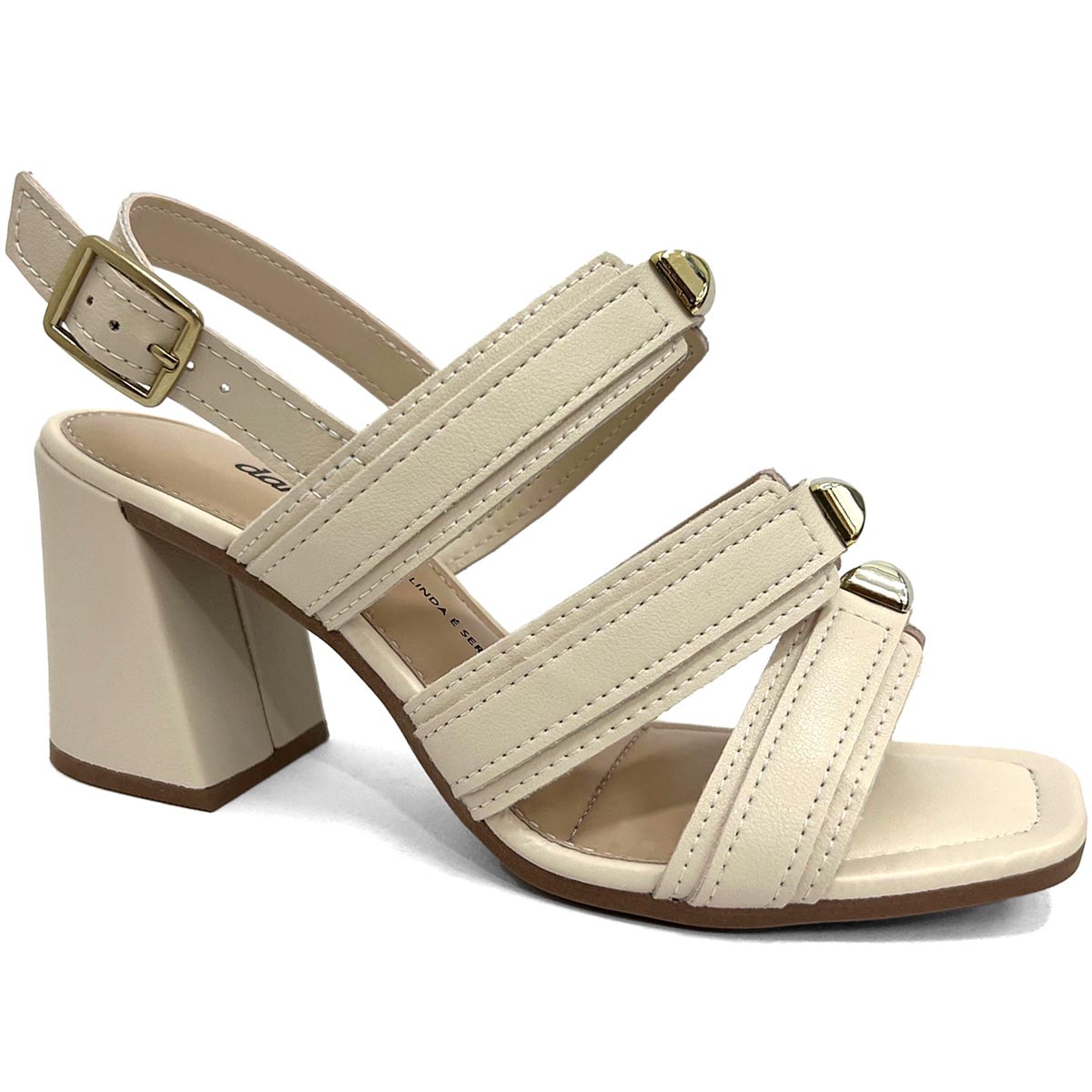 Sandália Dakota Salto Bloco Y7298 Tule Sandália Dakota Salto Bloco Y7298 Tule