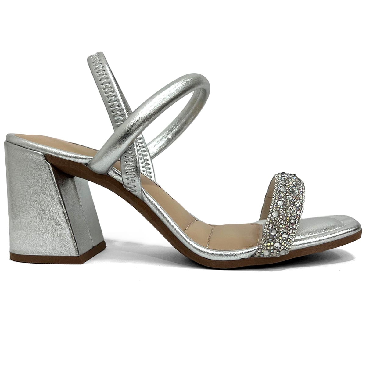 Sandália Dakota Salto Bloco Y7641 Prata Sandália Dakota Salto Bloco Y7641 Prata