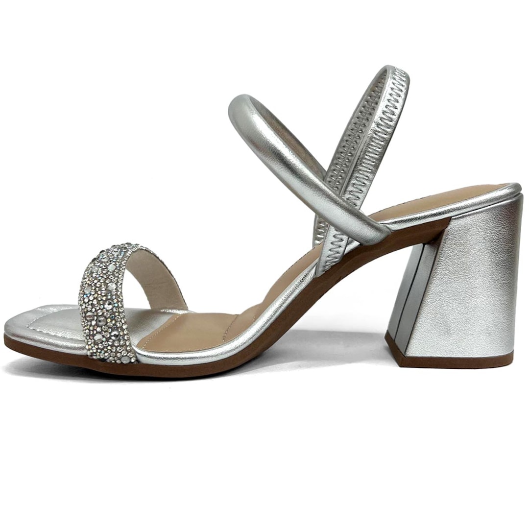 Sandália Dakota Salto Bloco Y7641 Prata