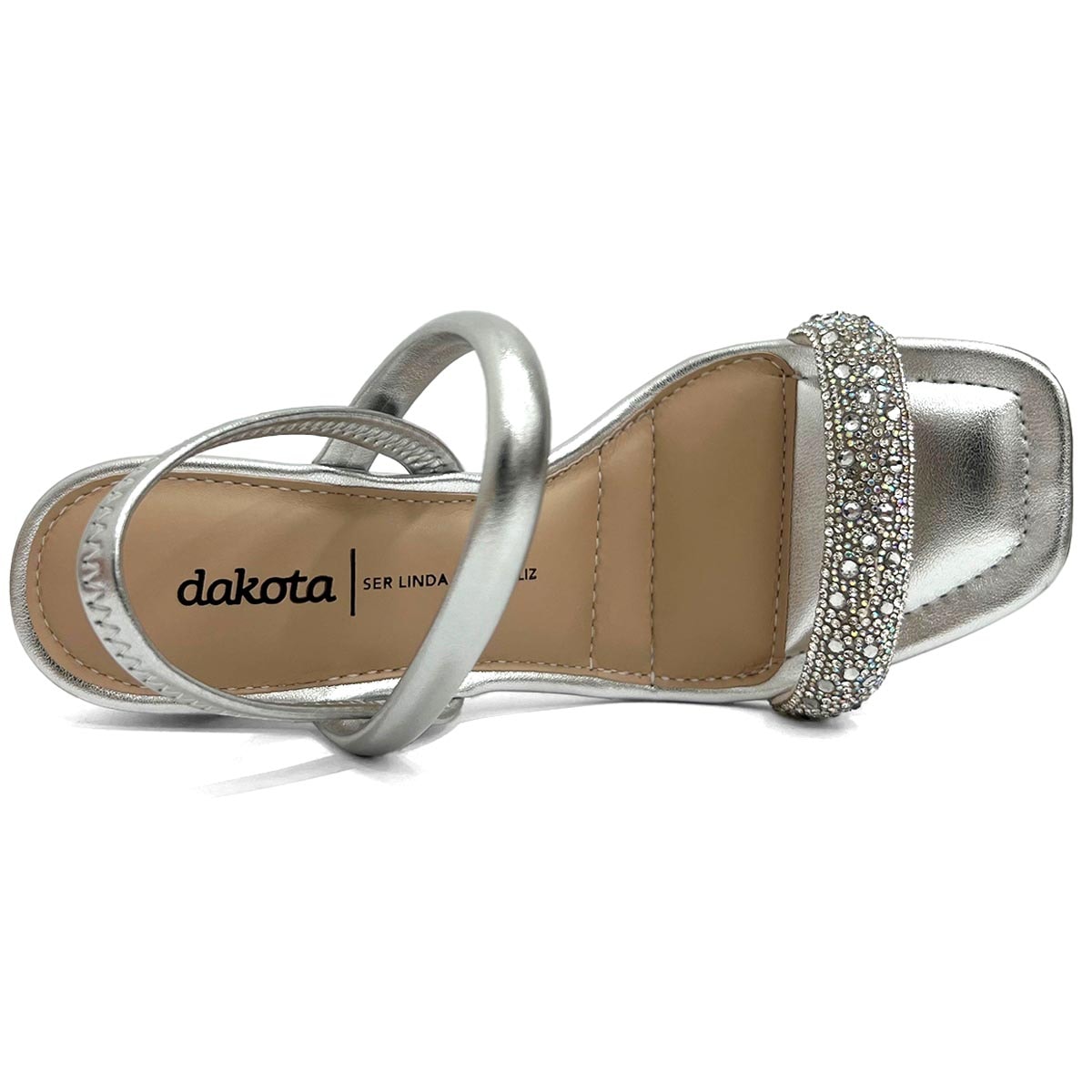 Sandália Dakota Salto Bloco Y7641 Prata Sandália Dakota Salto Bloco Y7641 Prata