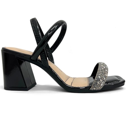 Detalhe - Sandália Dakota Salto Bloco Y7641 Preto