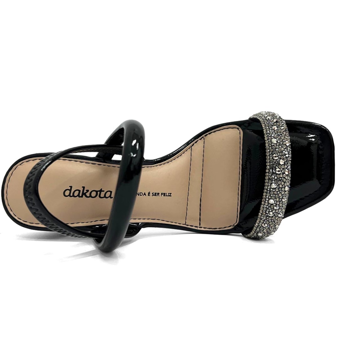Sandália Dakota Salto Bloco Y7641 Preto
