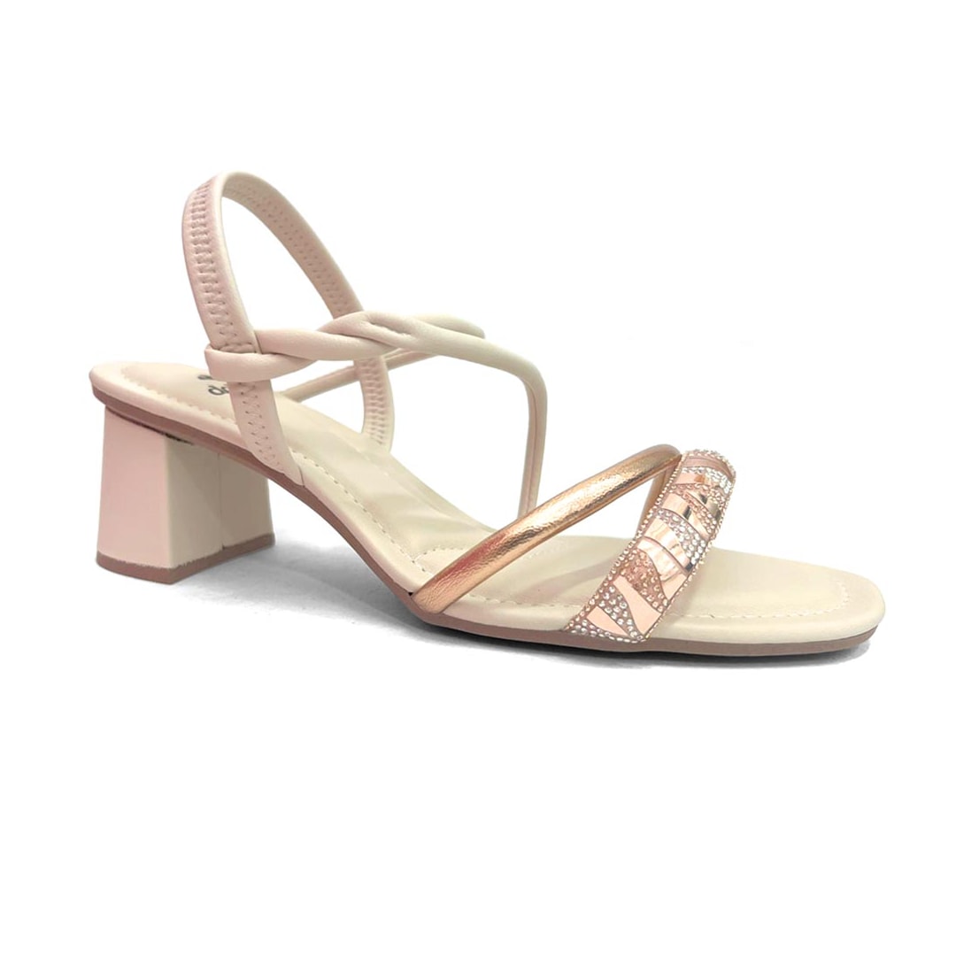 Sandália Dakota Salto Bloco Y7672 Rose