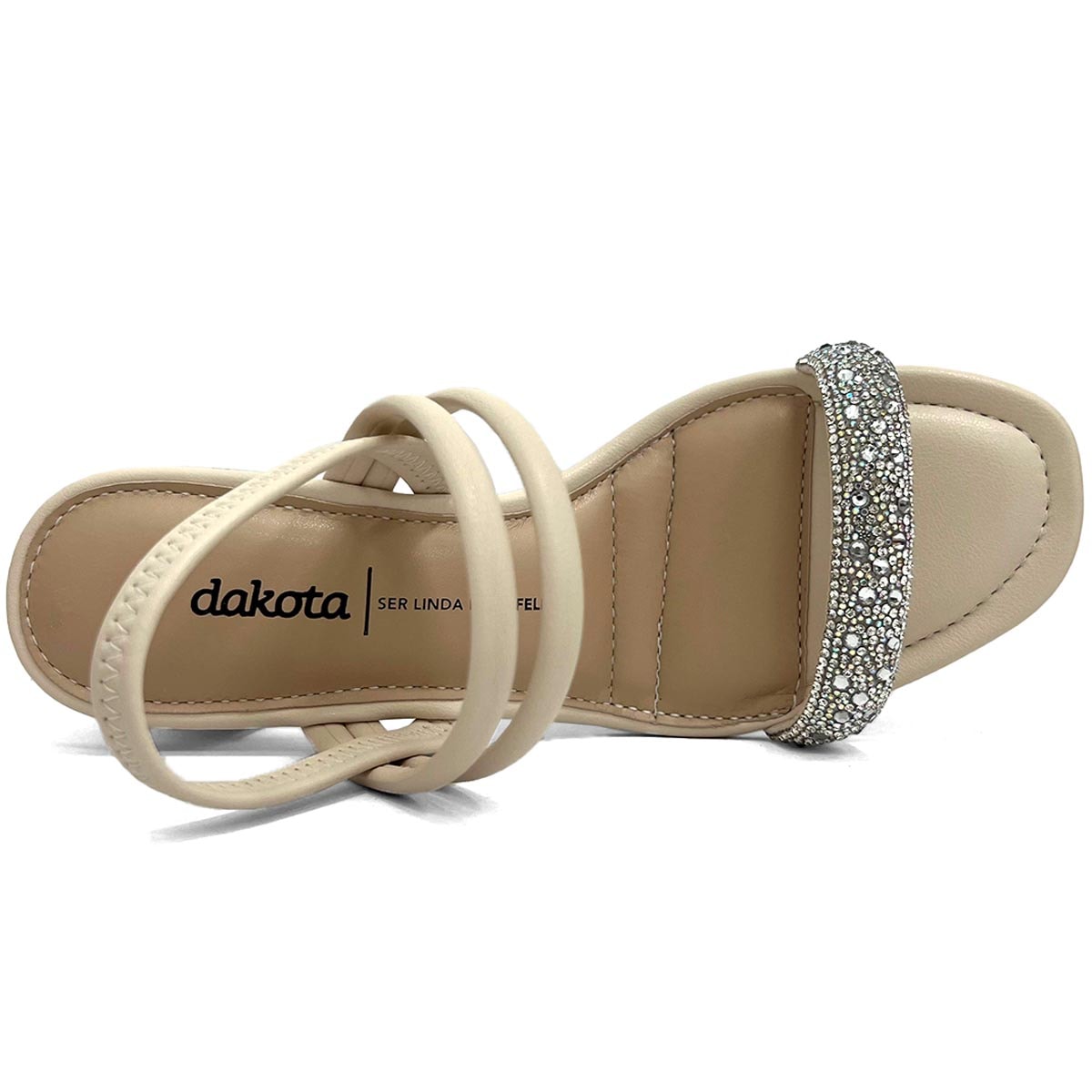 Sandália Dakota Salto Bloco Y7734 Tule Sandália Dakota Salto Bloco Y7734 Tule