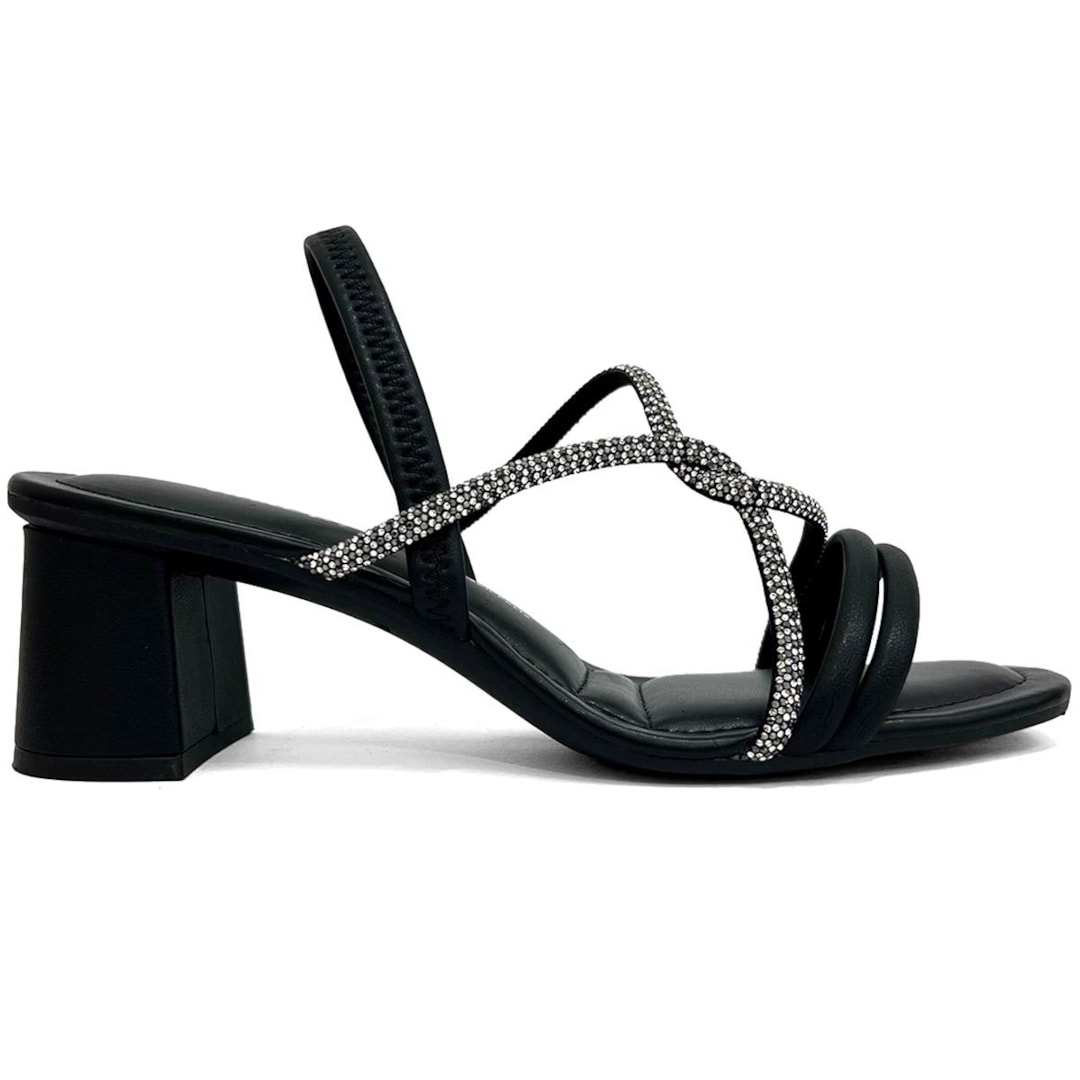 Sandália Dakota Salto Bloco Y7912 Preto