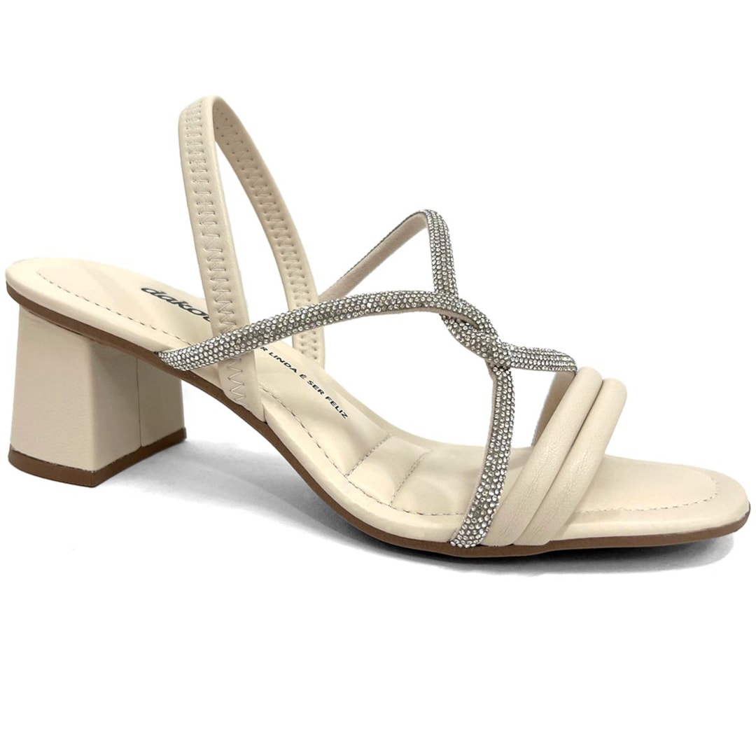 Sandália Dakota Salto Bloco Y7912 Tule Sandália Dakota Salto Bloco Y7912 Tule