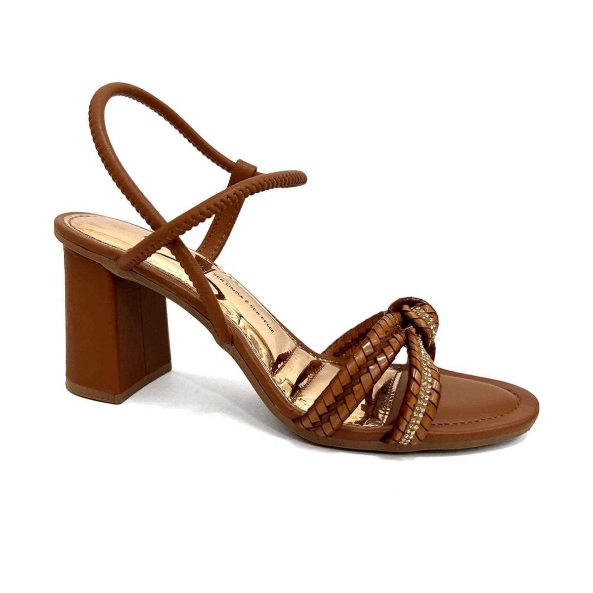 Sandália Dakota Salto Bloco Y7933 - O26487 (55) Caramelo Sandália Dakota Salto Bloco Y7933 - O26487 (55) Caramelo