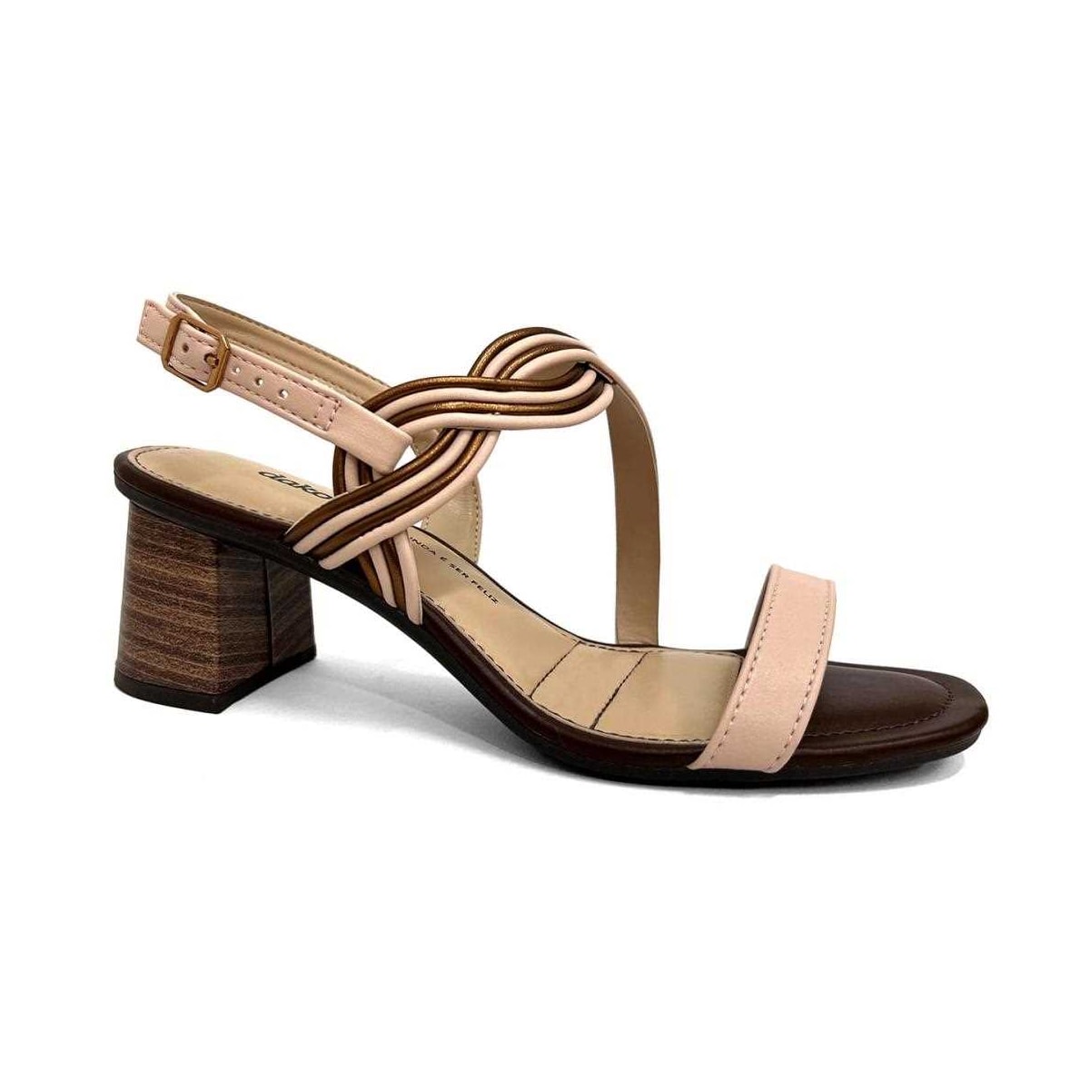 Sandália Dakota Salto Bloco Y7964 Pessego Sandália Dakota Salto Bloco Y7964 Pessego