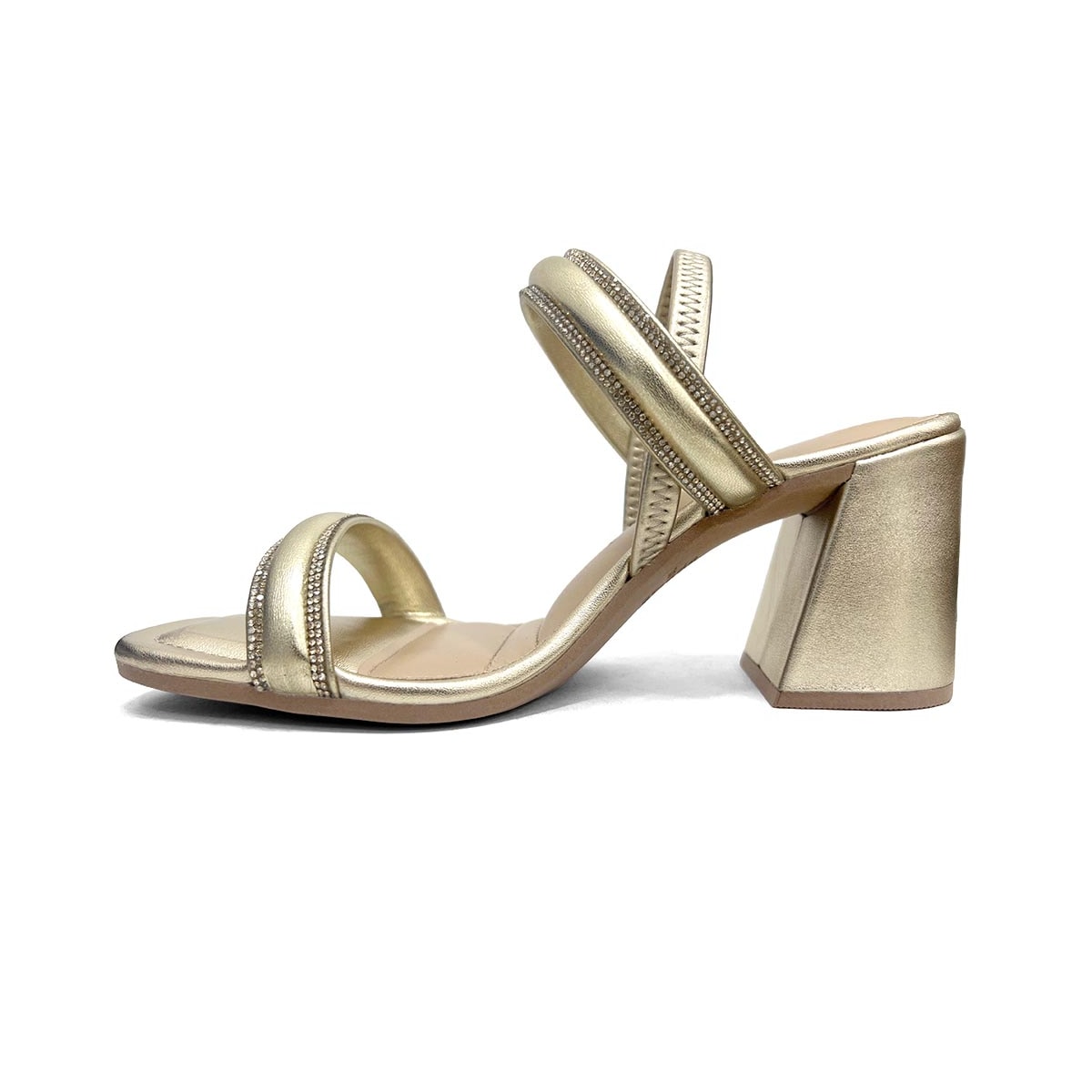 Sandália Dakota Salto Bloco Y8361 Champagne Sandália Dakota Salto Bloco Y8361 Champagne