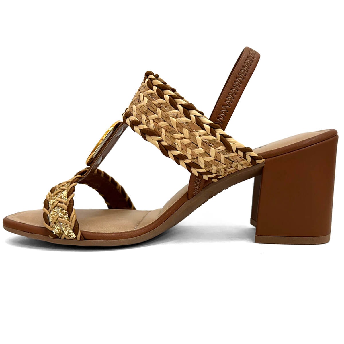 Sandália Dakota Salto Bloco Y8471 Natural Sandália Dakota Salto Bloco Y8471 Natural