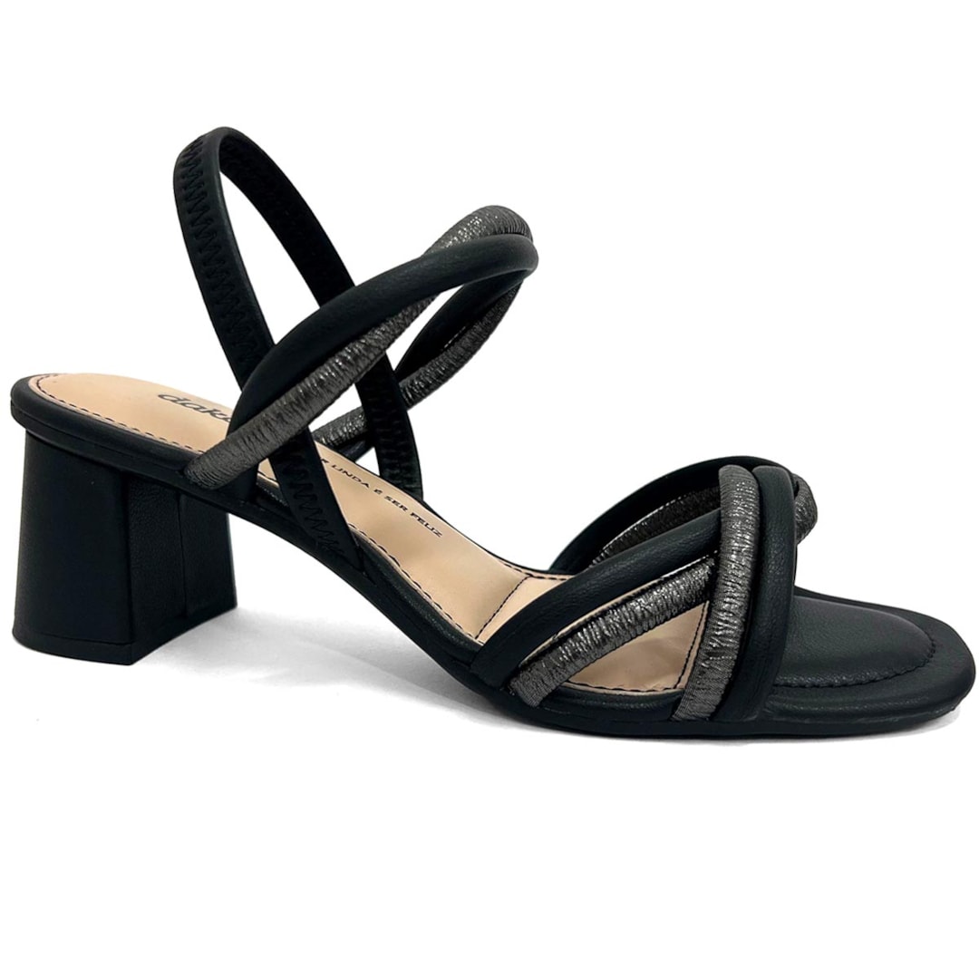 Sandália Dakota Salto Bloco Y8721 Preto