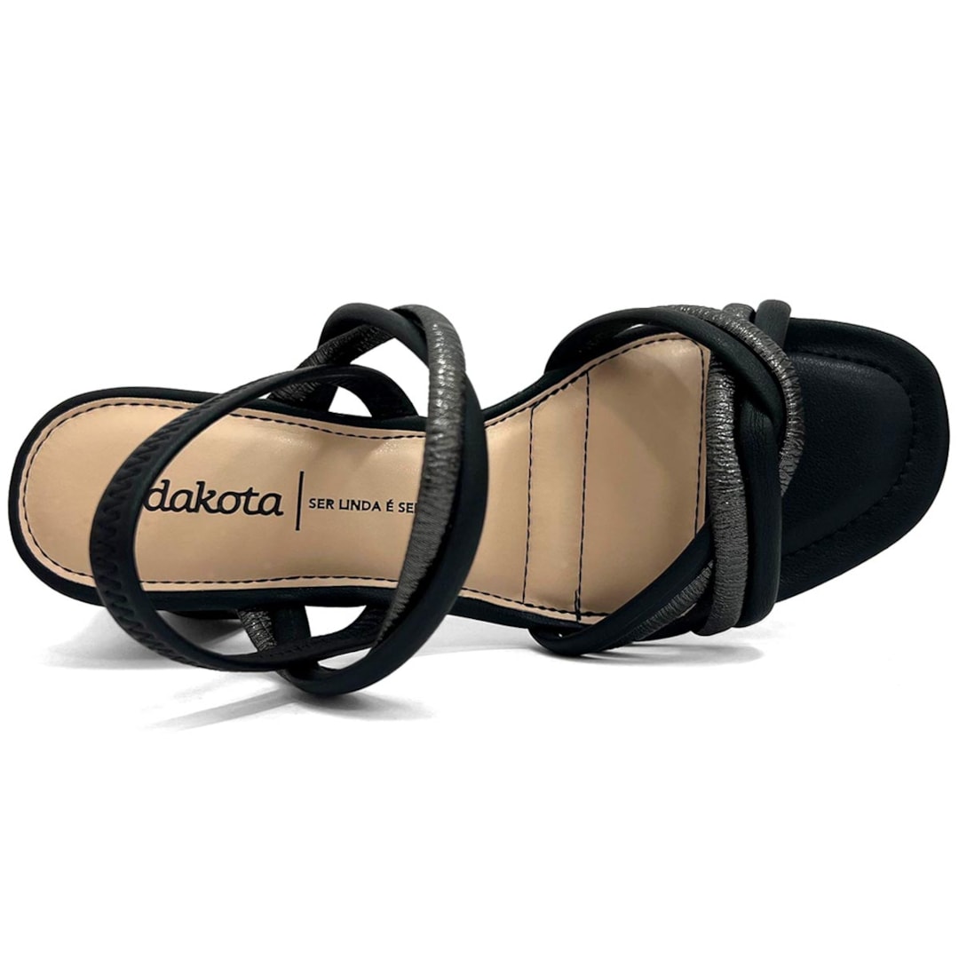 Sandália Dakota Salto Bloco Y8721 Preto