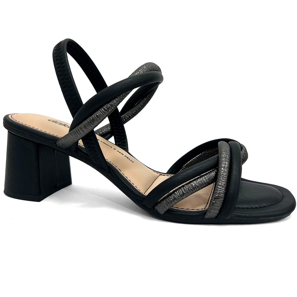 Sandália Dakota Salto Bloco Y8721 Preto Sandália Dakota Salto Bloco Y8721 Preto