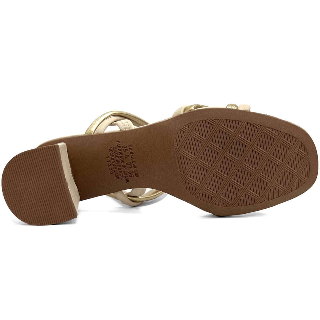 Sandália Dakota Salto Bloco Y8721 Tule