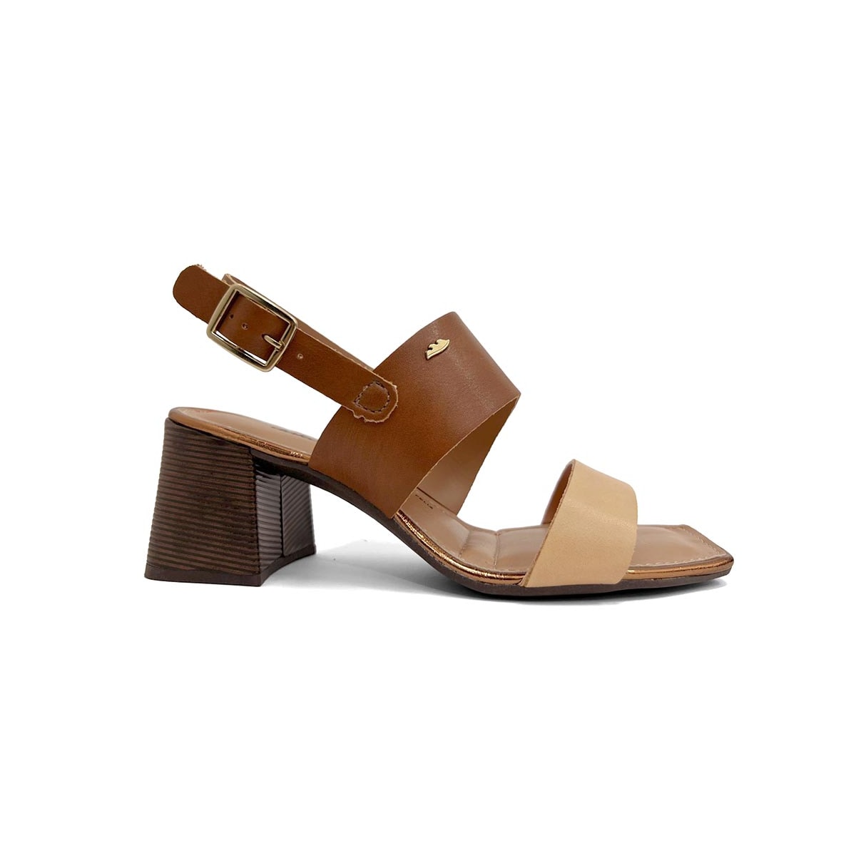 Sandália Dakota Salto Bloco Y9192 Granola