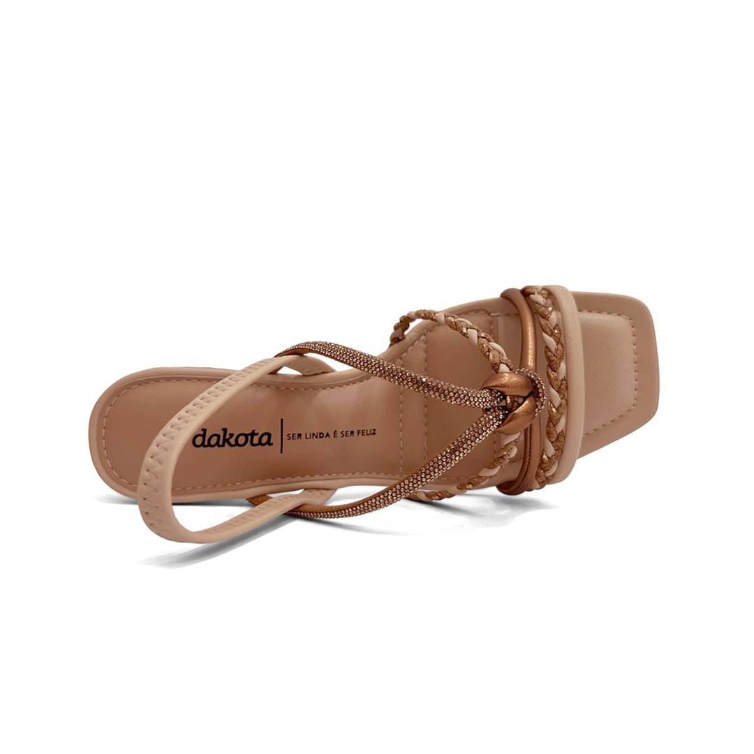 Sandália Dakota Salto Bloco Y9761 Caramelo Sandália Dakota Salto Bloco Y9761 Caramelo