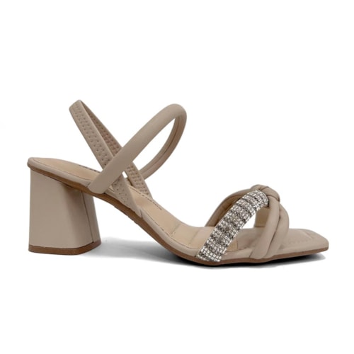 Detalhe - Sandália Dakota Salto Bloco Y9765 Macchiato