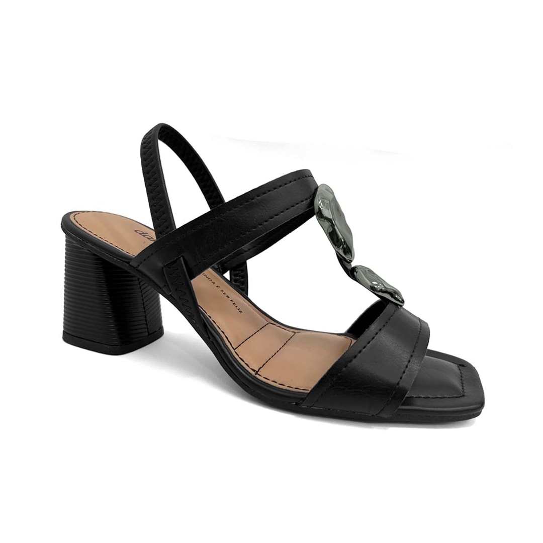 Sandália Dakota Salto Bloco Y9769 Preto Sandália Dakota Salto Bloco Y9769 Preto