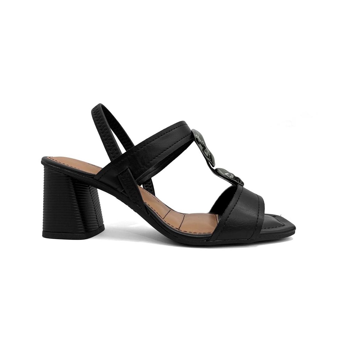 Sandália Dakota Salto Bloco Y9769 Preto