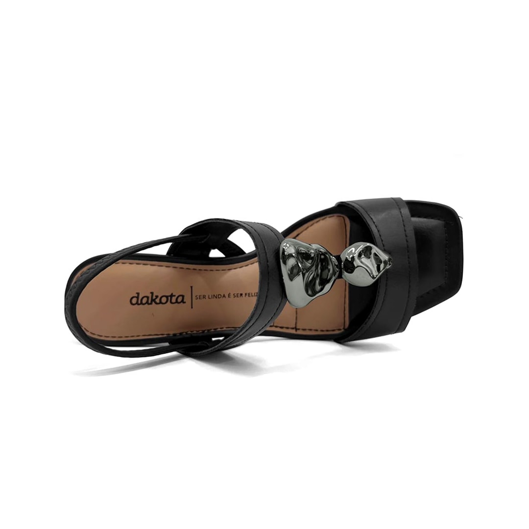 Sandália Dakota Salto Bloco Y9769 Preto Sandália Dakota Salto Bloco Y9769 Preto
