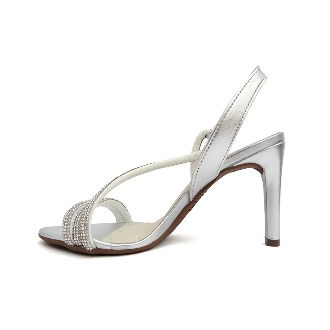 Sandália Dakota Salto Fino Y0632 Cristal/Metal Prata Sandália Dakota Salto Fino Y0632 Cristal/Metal Prata