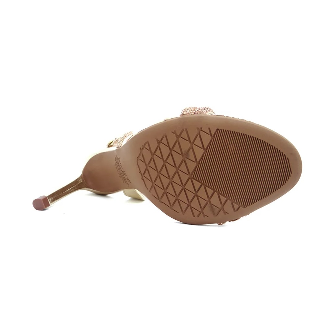 Sandália Dakota Salto Fino Y0632 Rose/Metal Champagne