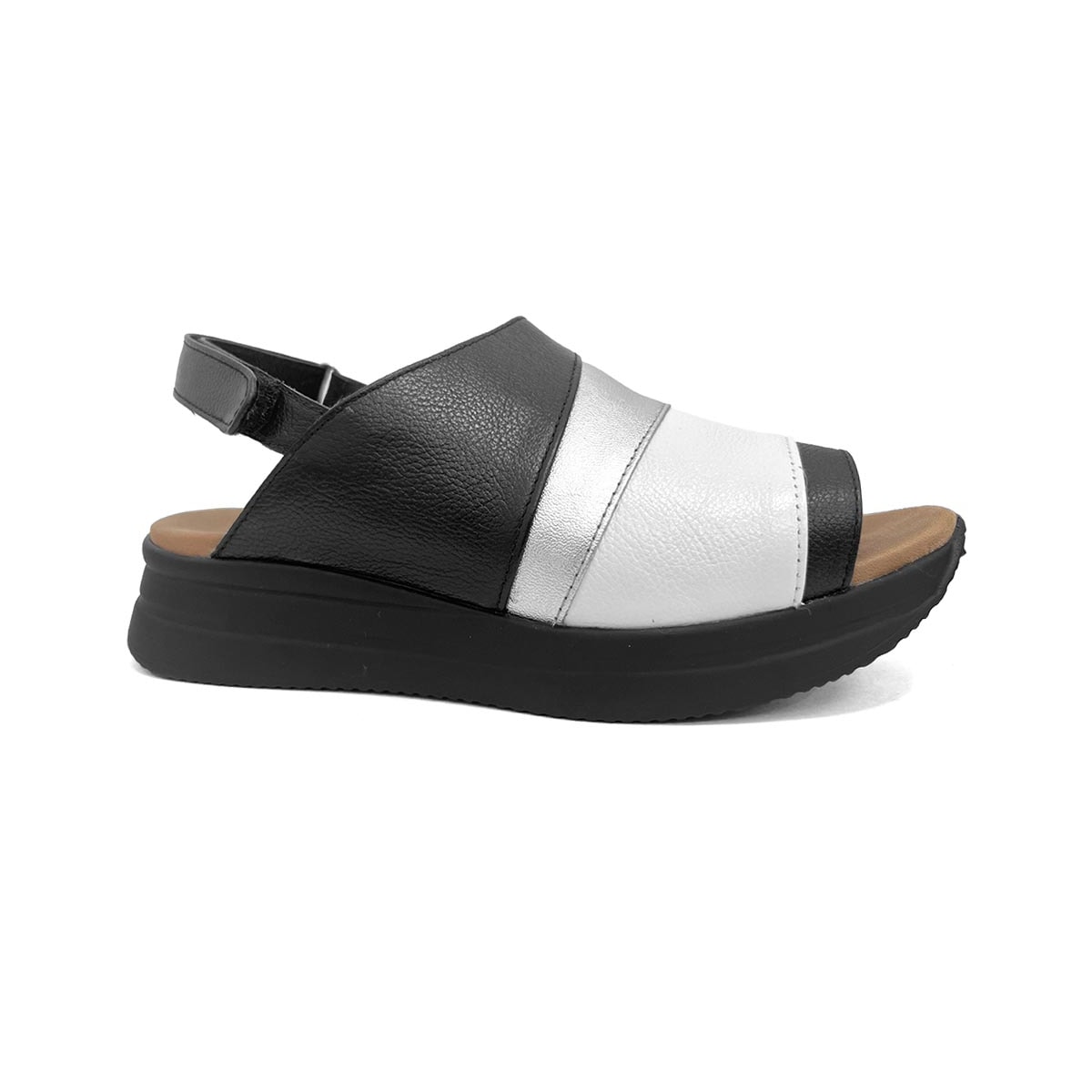 Sandália De Couro Anatômica Opananken 65112 Preto Sandália De Couro Anatômica Opananken 65112 Preto