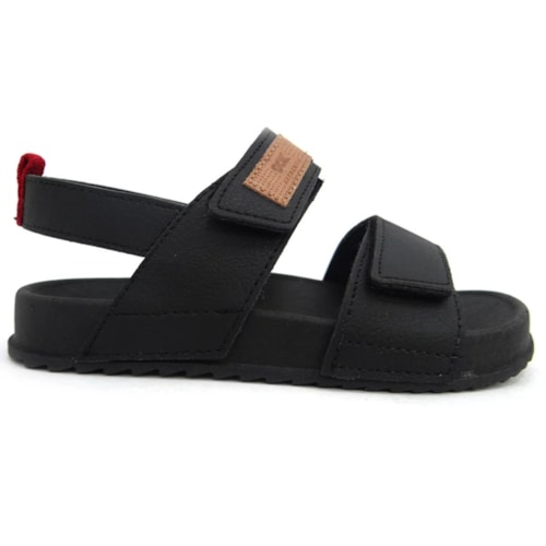 Detalhe - Sandália Dok Slider Kids Menino 93578 Preto