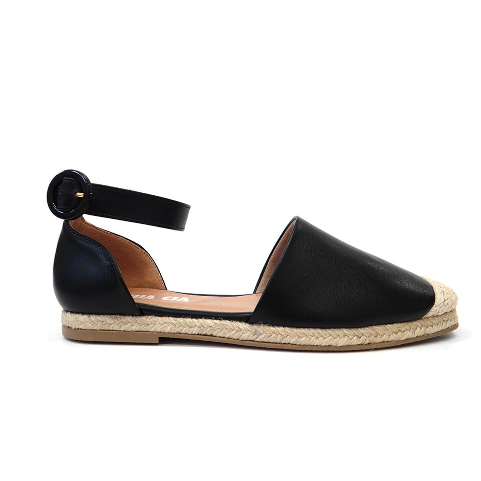 sandalia espadrille rasteira