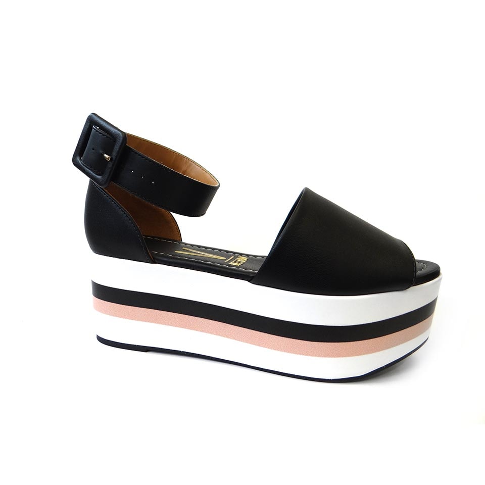 sandalia flatform anabela