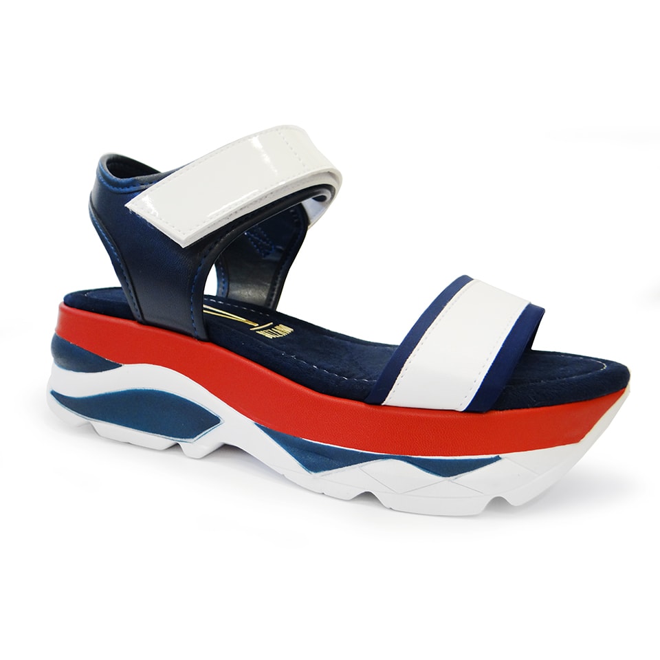 sandalia flatform vizzano branca