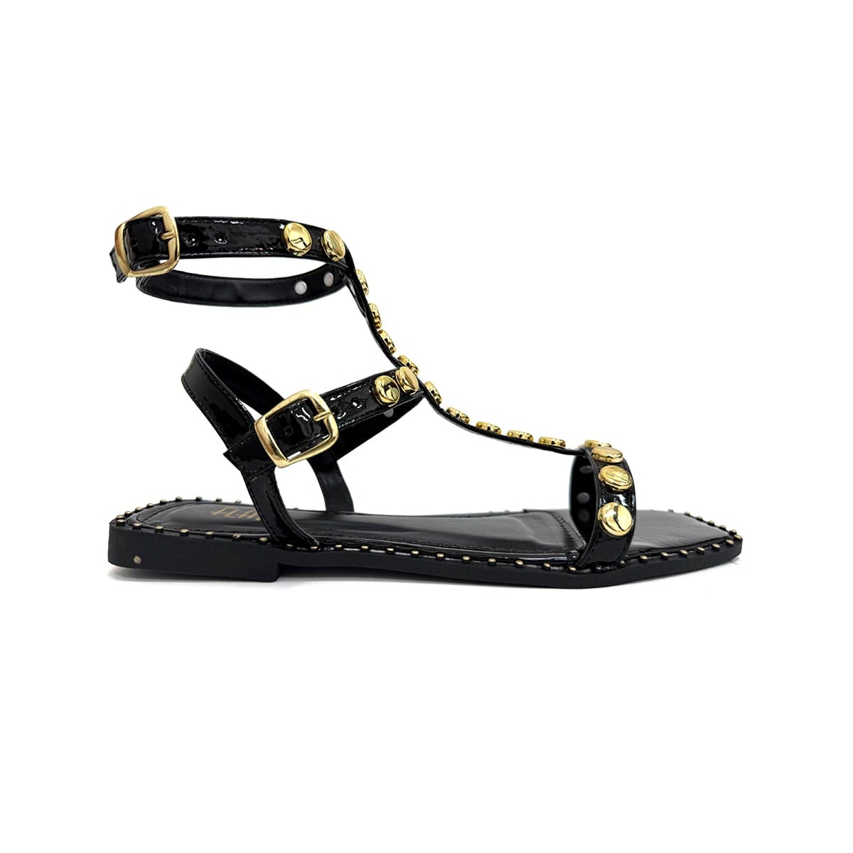 Sandália Flats Rasteira 3/521 Preto Sandália Flats Rasteira 3/521 Preto