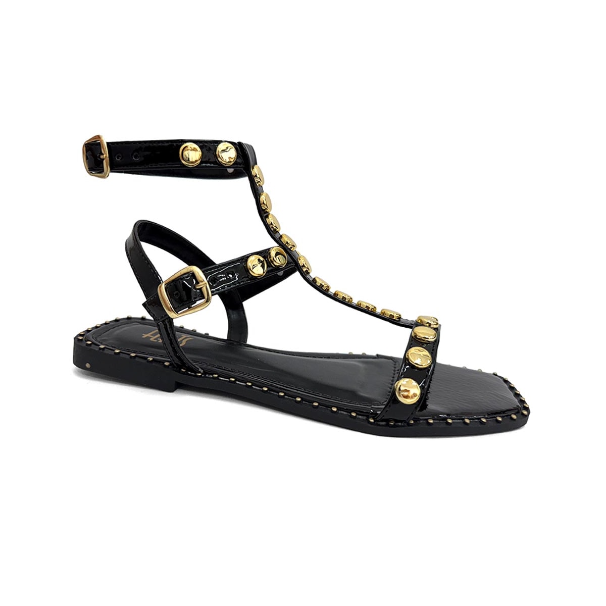 Sandália Flats Rasteira 3/521 Preto