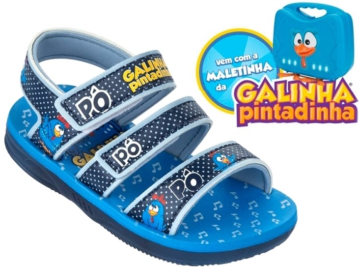 sandalia da galinha pintadinha masculina