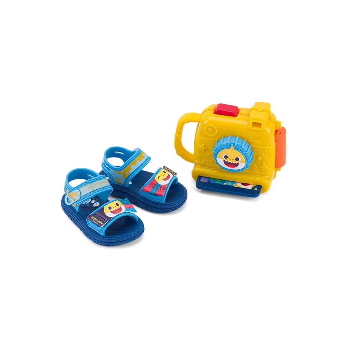 Sandália Grendene Baby Shark Brincando Foto 22740 Azul/Azul Sandália Grendene Baby Shark Brincando Foto 22740 Azul/Azul