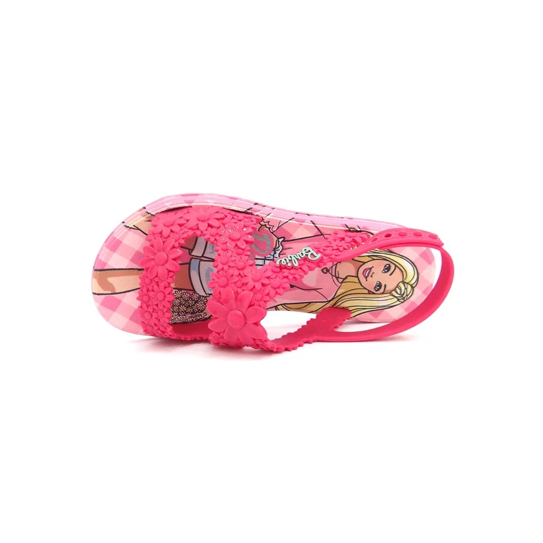 Sandália Grendene Barbie Flowers Bag 22749 Rosa/Rosa