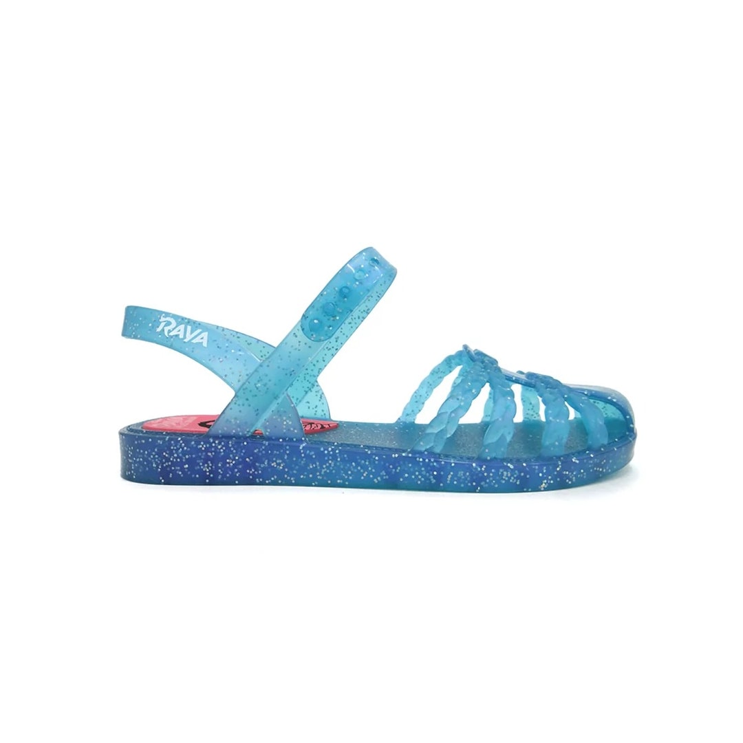 Sandália Grendene  Disney Princesas Fun Menina 22486 Azul/Rosa