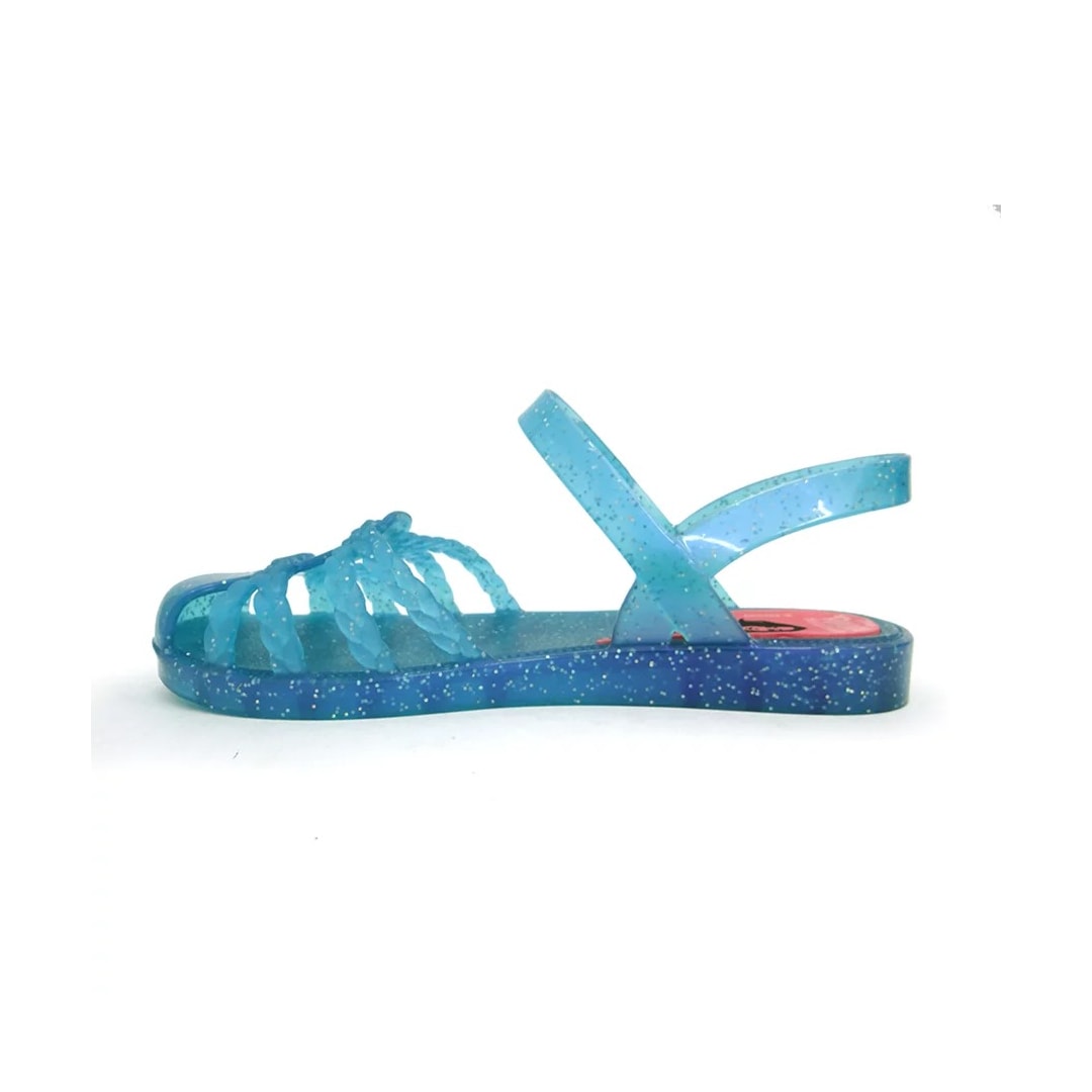 Sandália Grendene  Disney Princesas Fun Menina 22486 Azul/Rosa