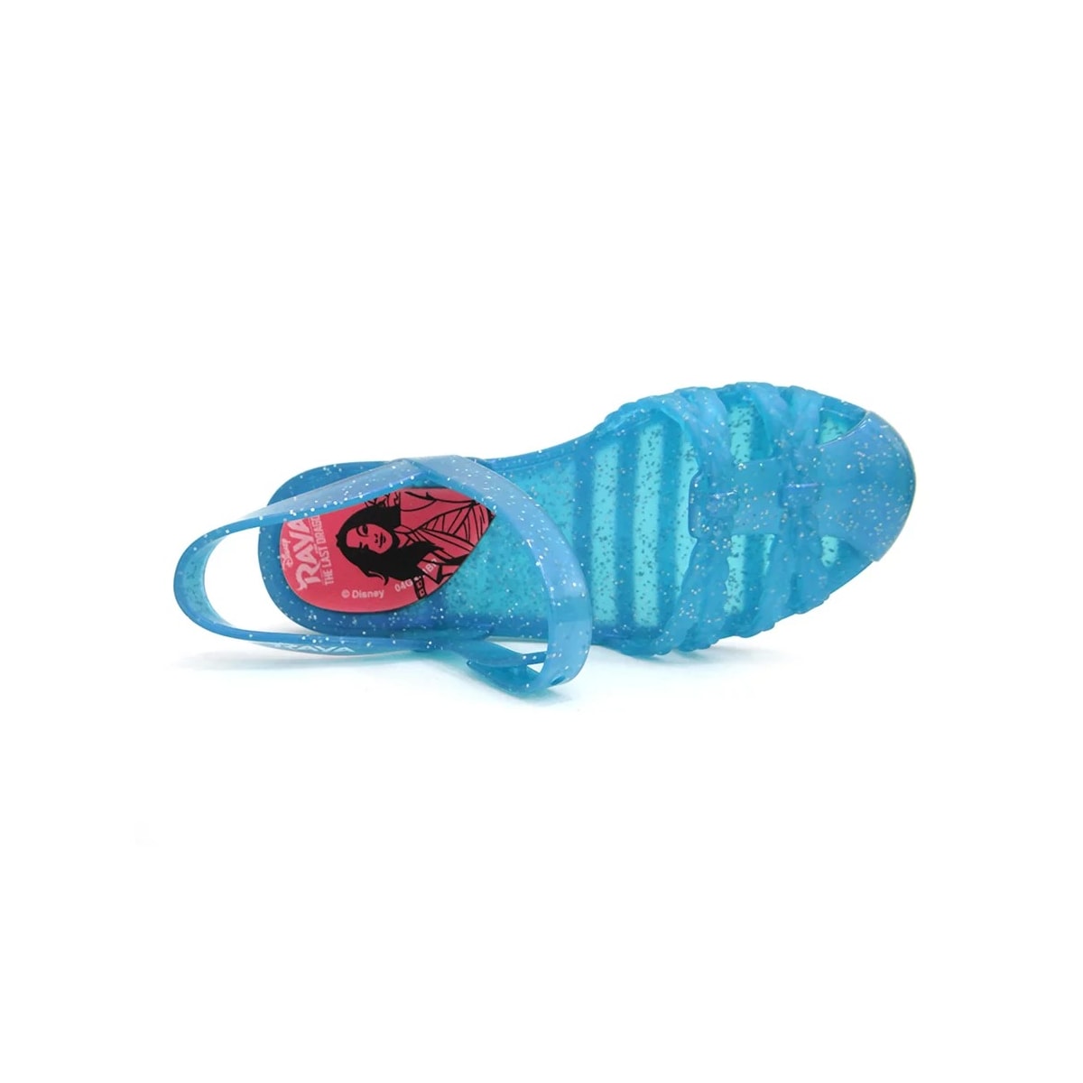 Sandália Grendene  Disney Princesas Fun Menina 22486 Azul/Rosa