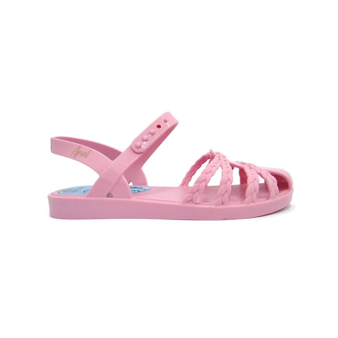 Sandália Grendene  Disney Princesas Fun Menina 22486 Rosa/Rosa/Azul
