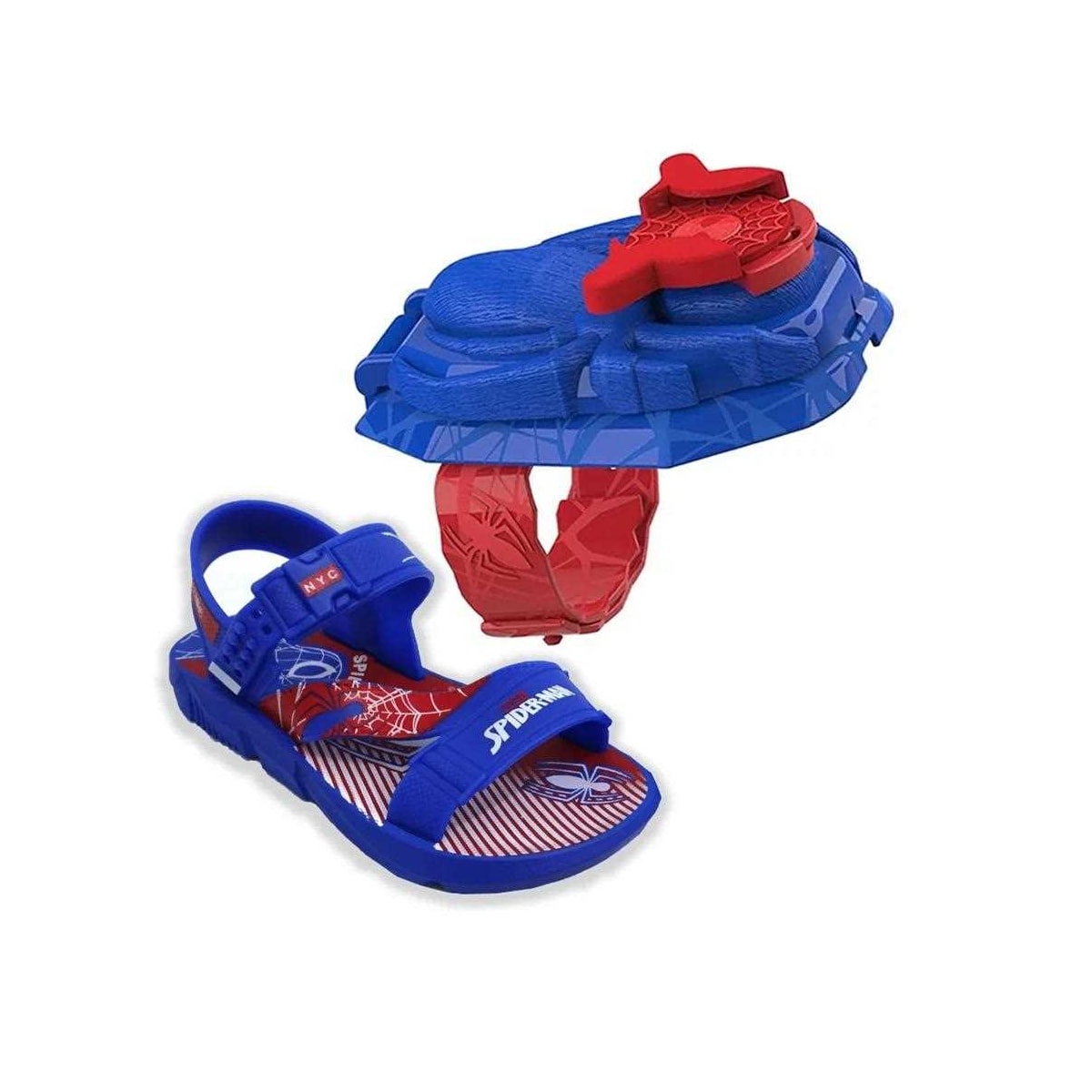 Sandália Grendene Infantil Homem Aranha Lançador 22765 Azul/Vermelho Sandália Grendene Infantil Homem Aranha Lançador 22765 Azul/Vermelho