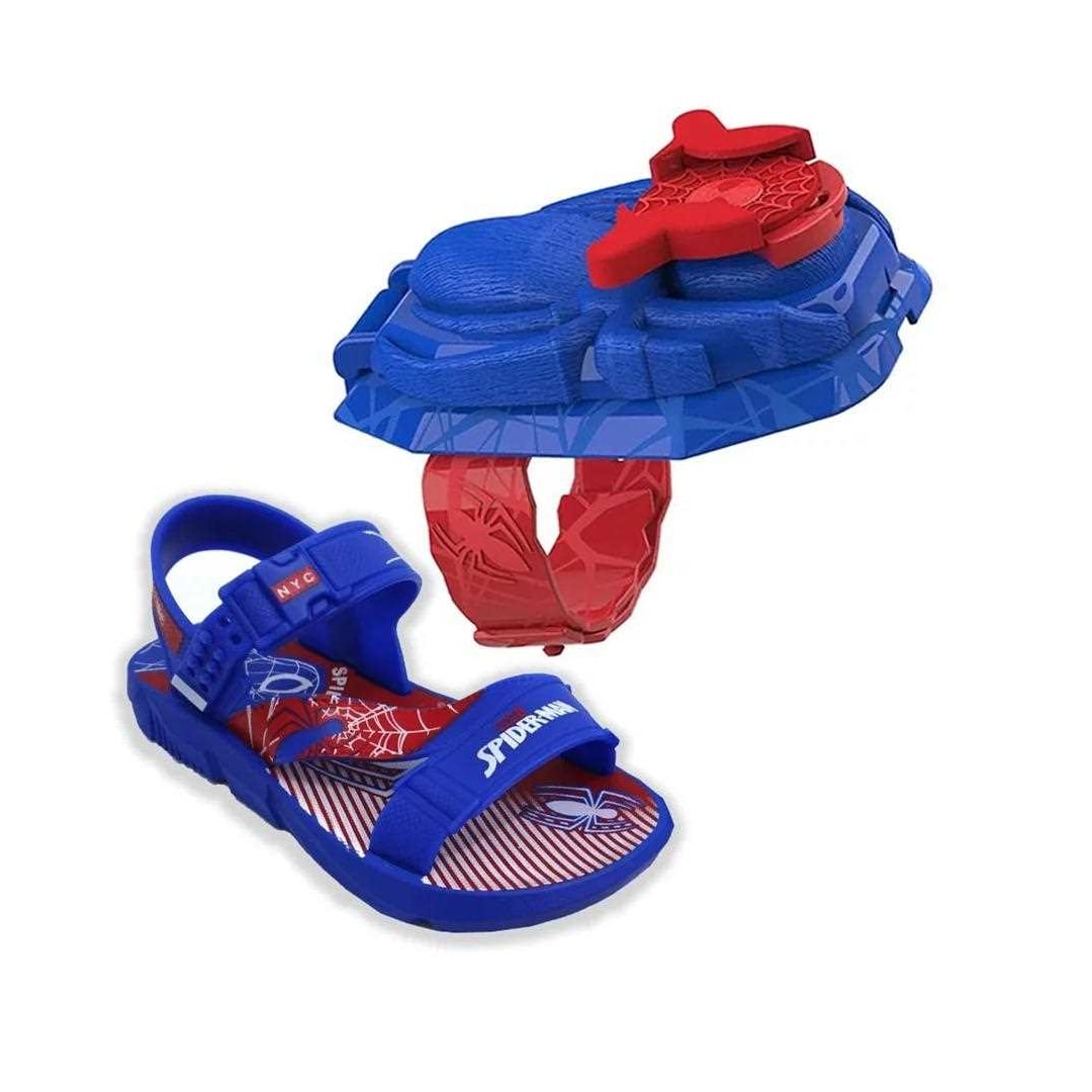 Sandália Grendene Infantil Homem Aranha Lançador 22765 Azul/Vermelho