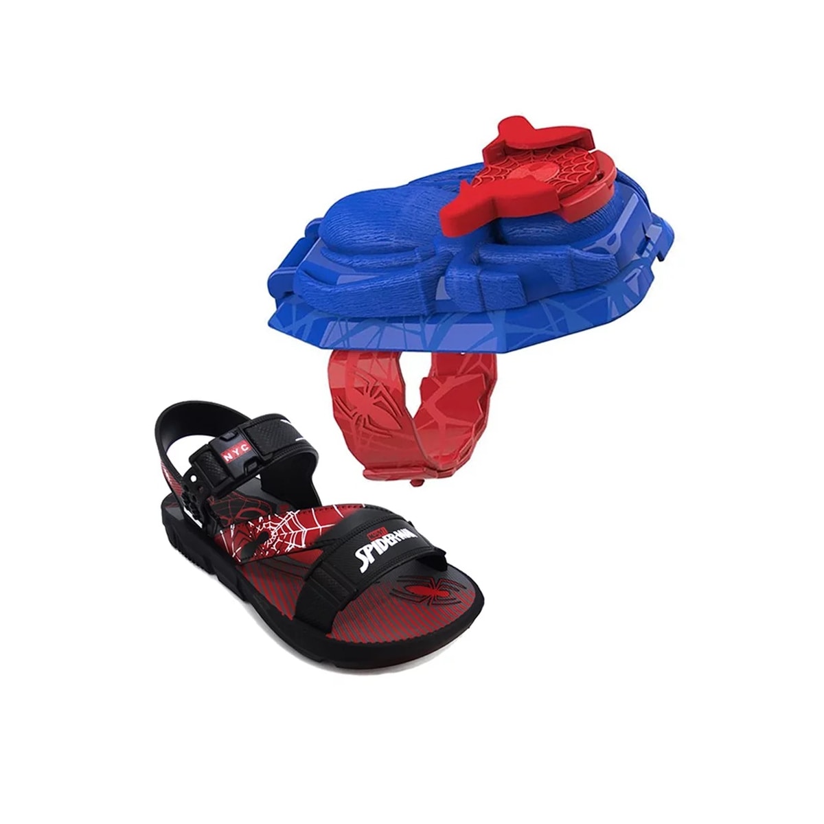 Sandália Grendene Infantil Homem Aranha Lançador 22765 Preto/Vermelho Sandália Grendene Infantil Homem Aranha Lançador 22765 Preto/Vermelho